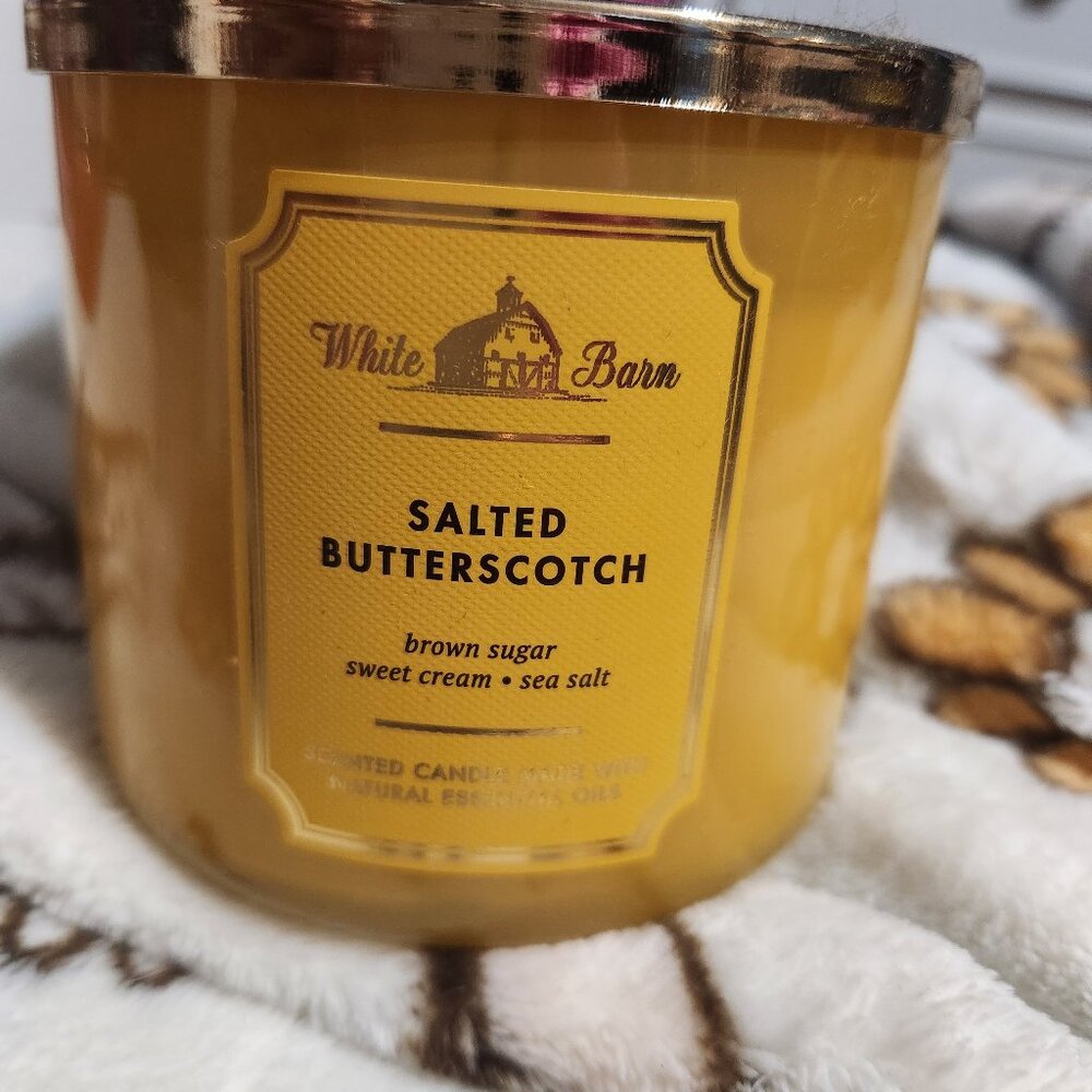 Salted butterscotch candle